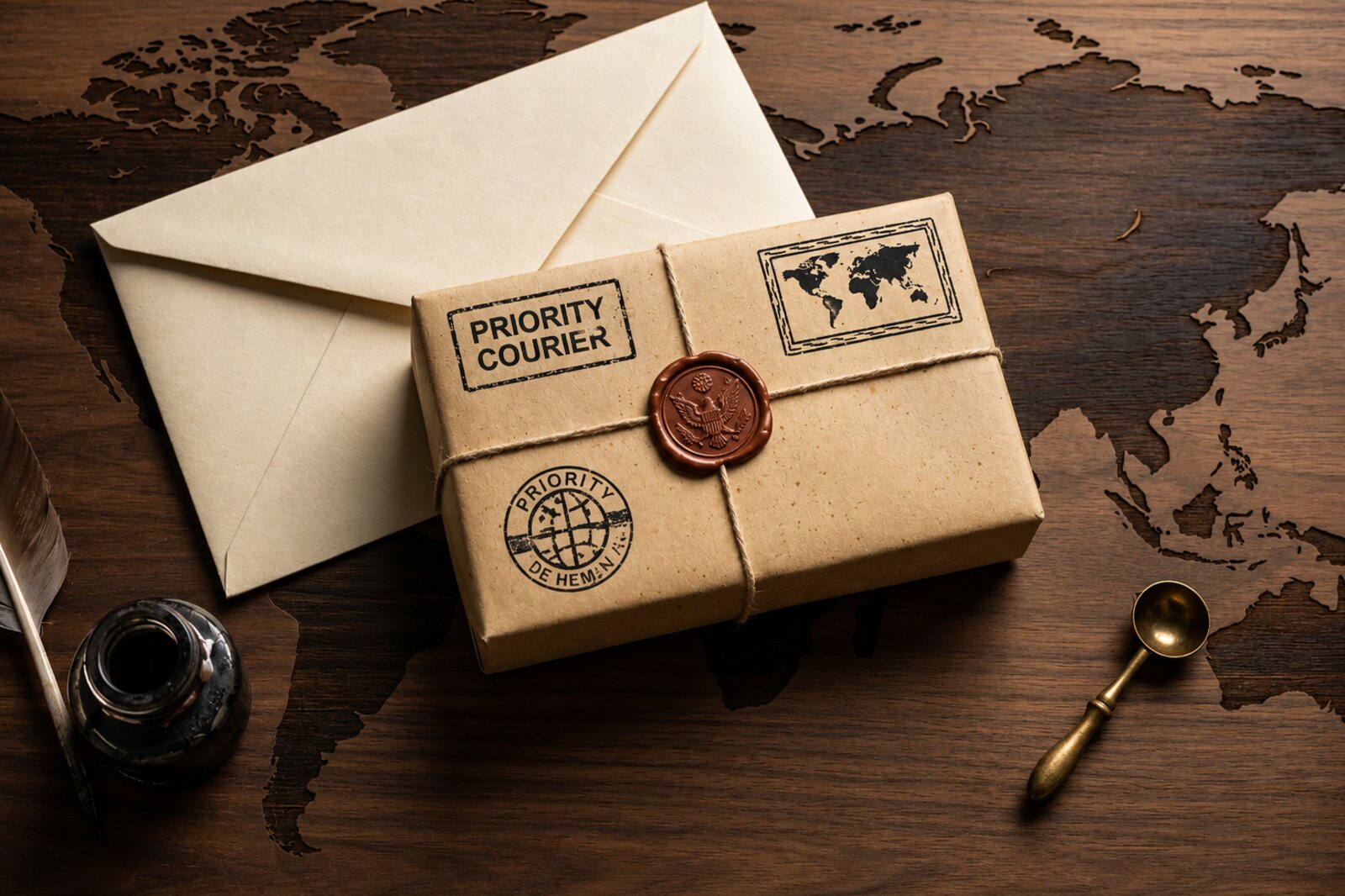 Documents and sealed parcel
